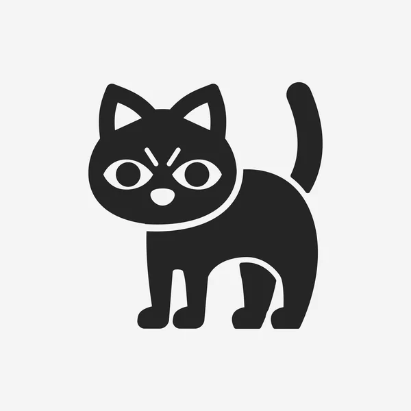Halloween cat icon — Stock Vector