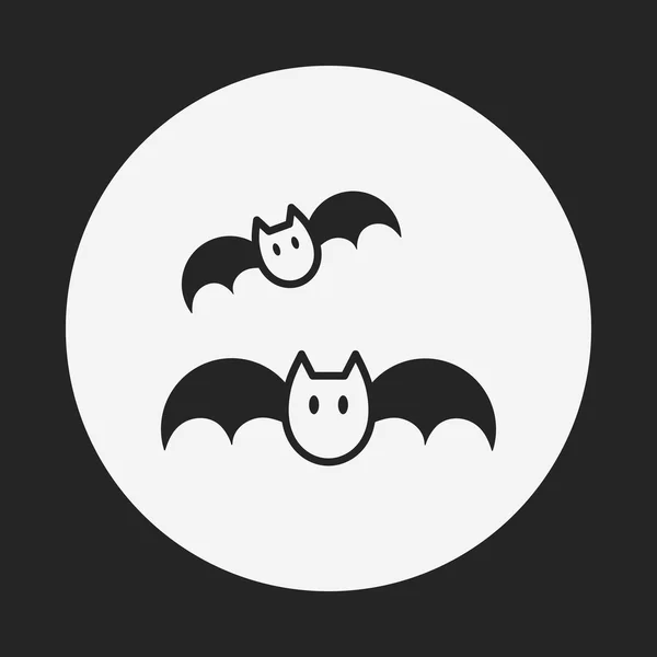 Halloween bat ícone —  Vetores de Stock