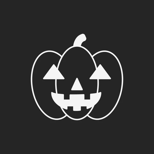 Halloween pumpkin icon — Stock Vector