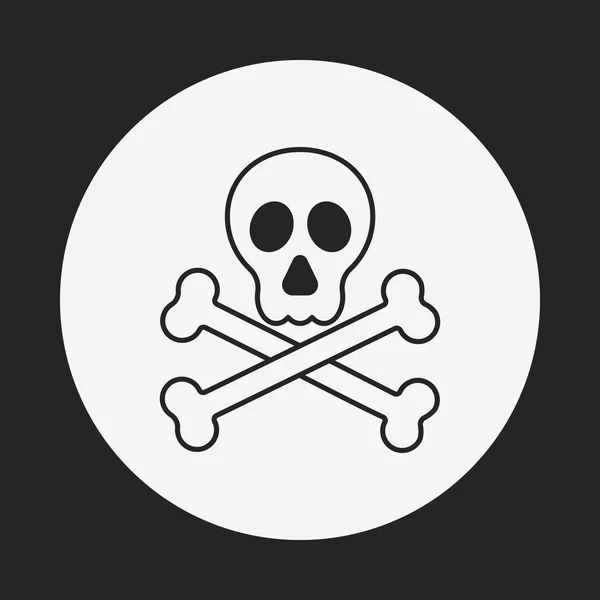 Halloween skull icon — Stock Vector