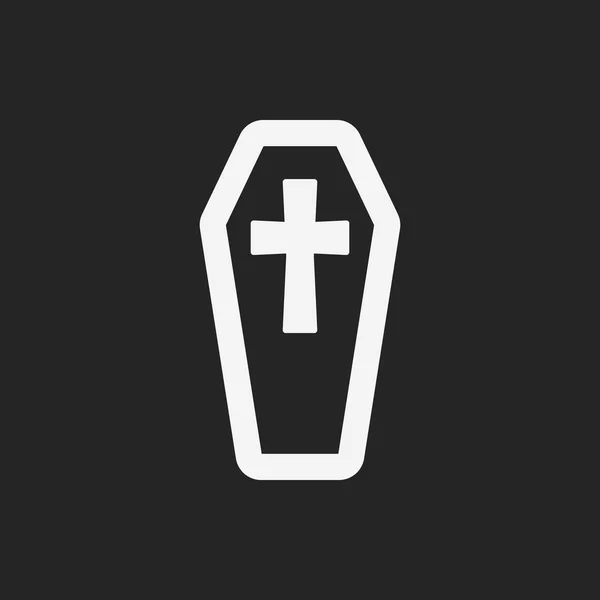 Halloween grave icon — Stock Vector