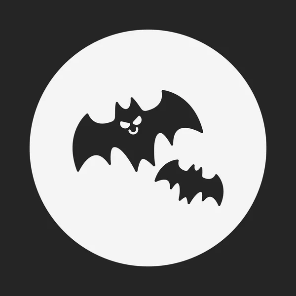 Icono de murciélago Halloween — Archivo Imágenes Vectoriales