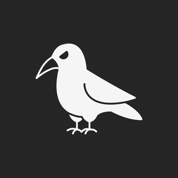 Halloween bird icon — Stock vektor