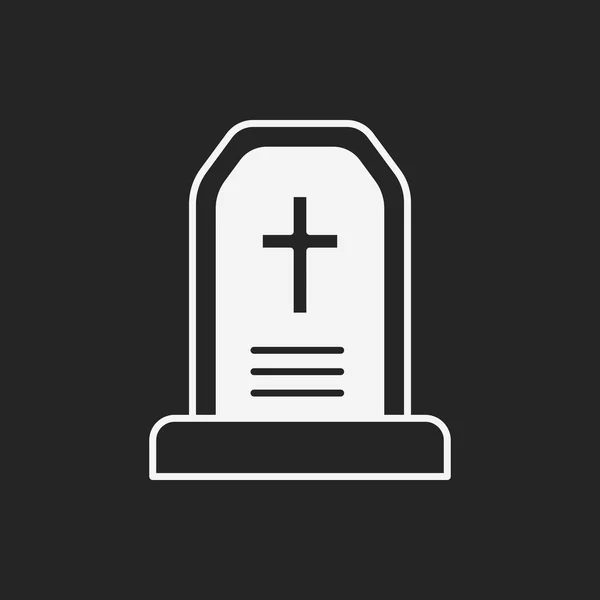 Halloween grave ícone —  Vetores de Stock