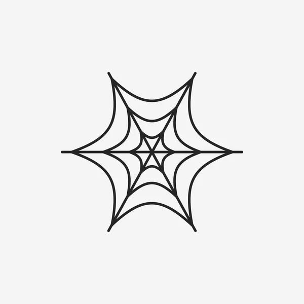Icona linea ragno Halloween — Vettoriale Stock
