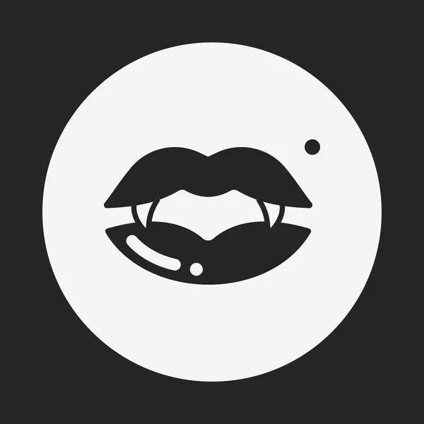 Halloween mouth icon — Stock Vector