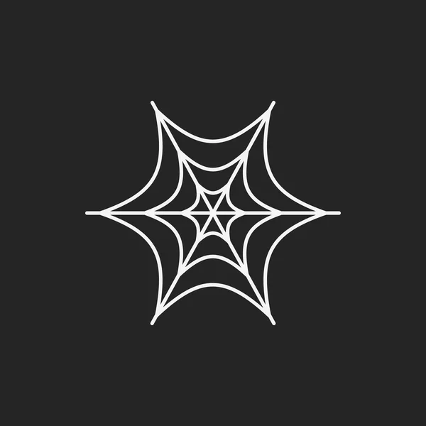 Halloween línea de araña icono — Vector de stock