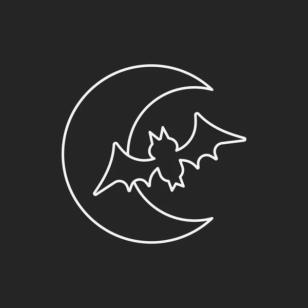 Icona della luna di Halloween — Vettoriale Stock