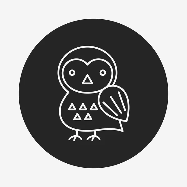 Halloween fågel ikon — Stock vektor
