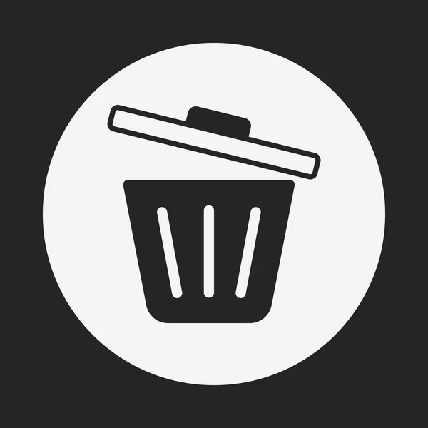 Lixo lata ícone — Vetor de Stock