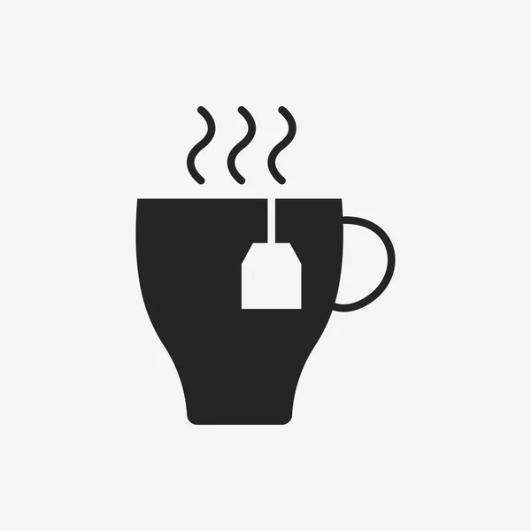 Warme koffie pictogram — Stockvector