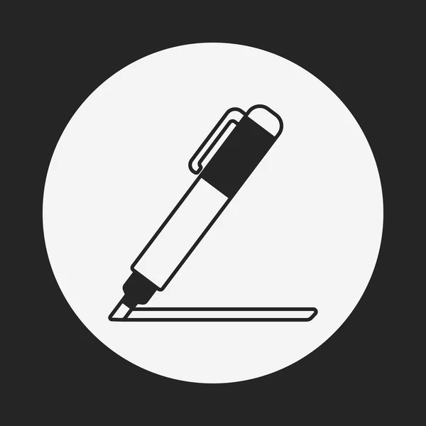Ícone da caneta — Vetor de Stock