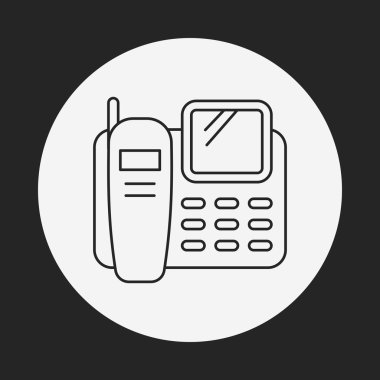 telefon satırı simgesi