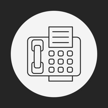 telefon satırı simgesi