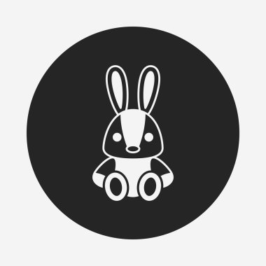 oyuncak tavşan bebek simgesi