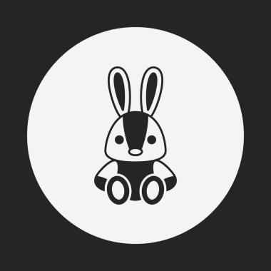 oyuncak tavşan bebek simgesi