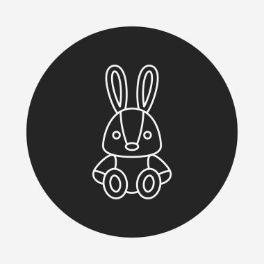 oyuncak tavşan bebek simgesi