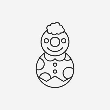 oyuncak palyaço simgesi