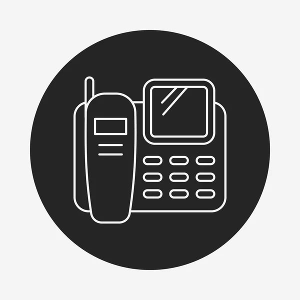 Εικονίδιο γραμμής τηλεφώνου — Διανυσματικό Αρχείο