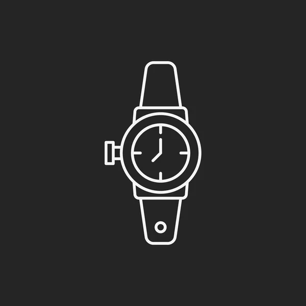 Icono de línea de reloj — Archivo Imágenes Vectoriales