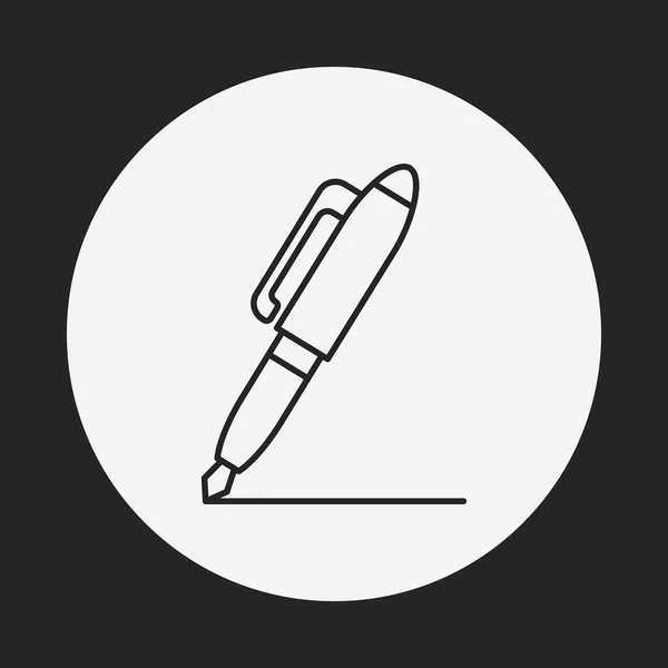 Pen lijn pictogram — Stockvector