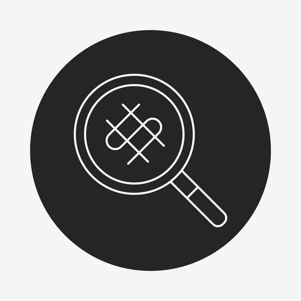 Find money line icon — Stock Vector