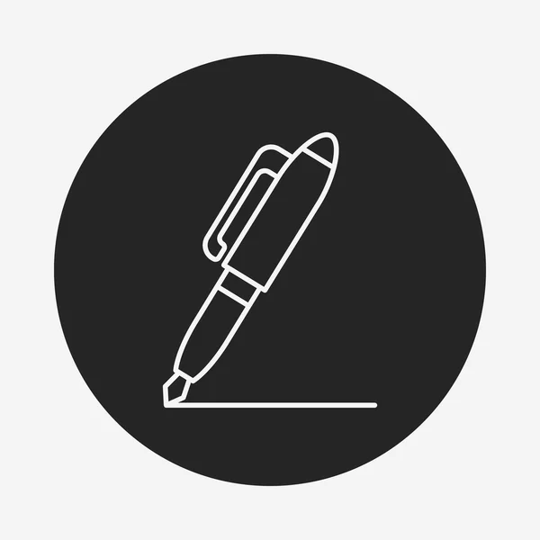 Pen line icon — Stock Vector