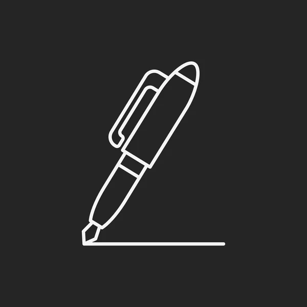 Pen lijn pictogram — Stockvector