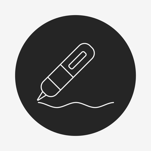 Pen lijn pictogram — Stockvector