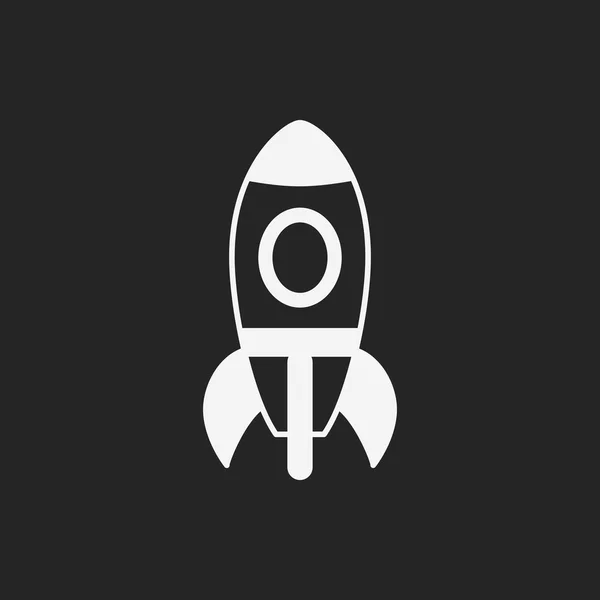 खिलौना रॉकेट प्रतीक — स्टॉक वेक्टर