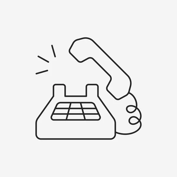 Phone line icon — Stock Vector