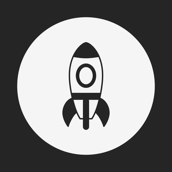 Toy rocket icon — Stock Vector