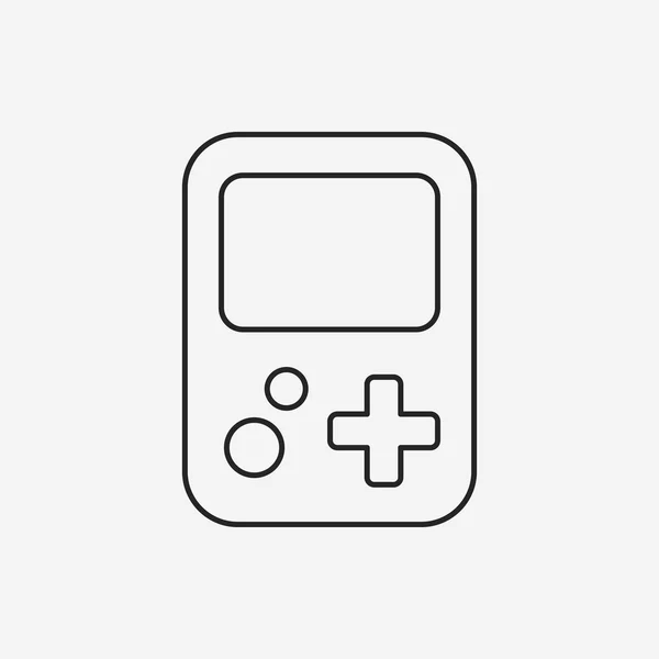 Speelgoed spelconsoles pictogram — Stockvector