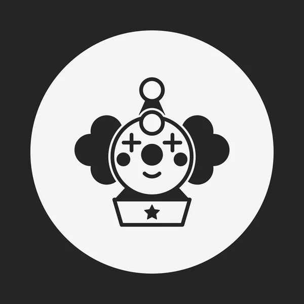 Ikona hračka klaun — Stockový vektor