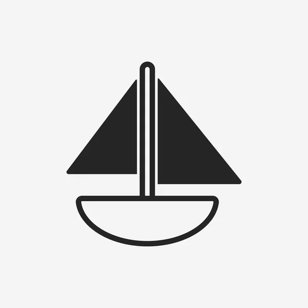 Ícone de barco de brinquedo — Vetor de Stock