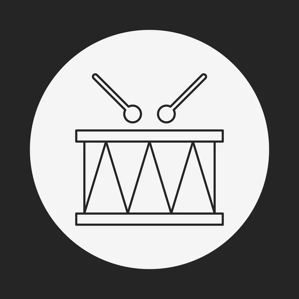 Speelgoed muziekinstrument pictogram — Stockvector