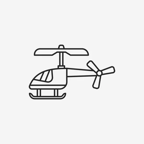 Icône d'hélicoptère jouet — Image vectorielle