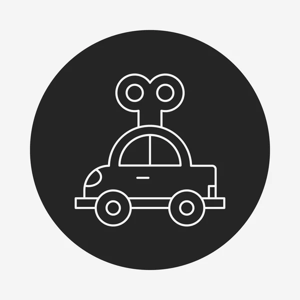 Speelgoed auto pictogram — Stockvector