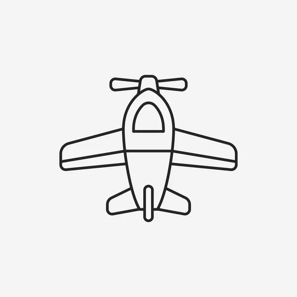 Oyuncak uçak simgesi — Stok Vektör