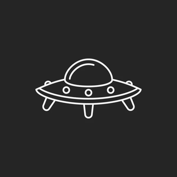 Leksak ufo ikonen — Stock vektor