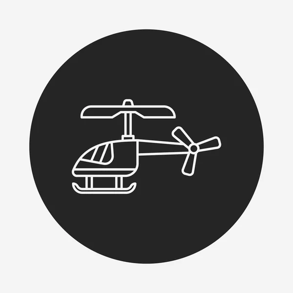 Juguete helicóptero icono — Vector de stock