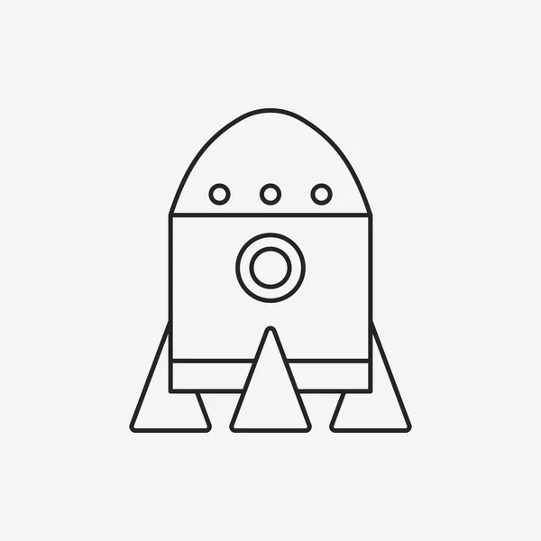 Toy rocket icon — Stock Vector