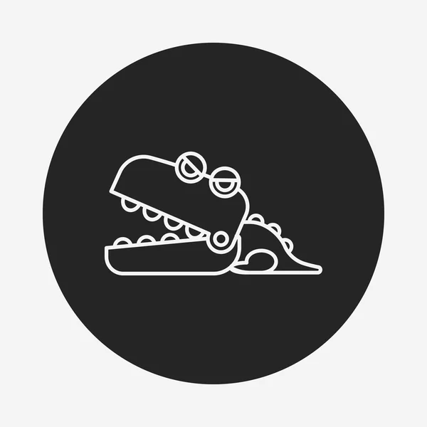 Toy Crocodile icon — Stock Vector