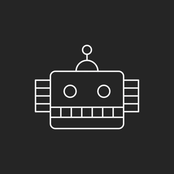 Spielzeugroboter-Symbol — Stockvektor