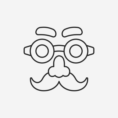 parti maskesi satırı simgesi