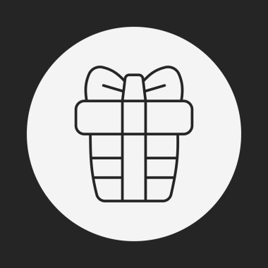 doğum günü hediyesi satırı simgesi