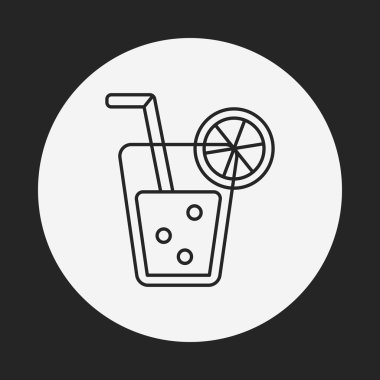 doğum günü içki satırı simgesi