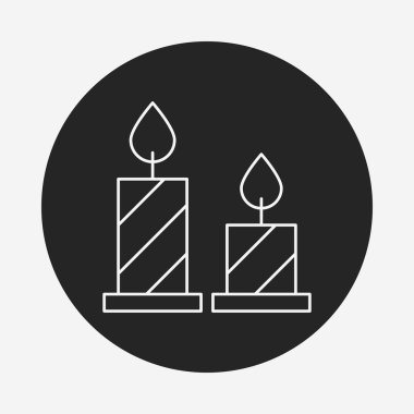 Doğum günü mum satırı simgesi