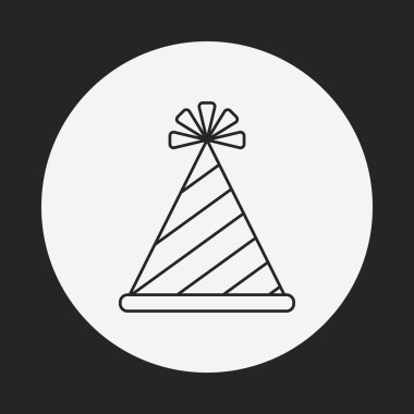doğum günü şapkası satırı simgesi
