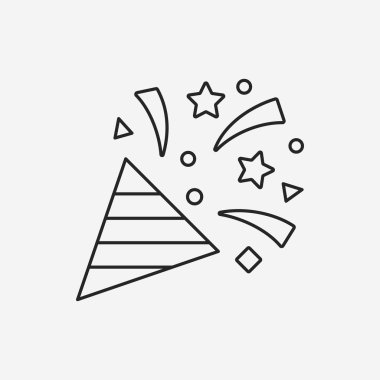 Birthday Ribbon Line Icon Free Vector Eps Cdr Ai Svg Vector Illustration Graphic Art